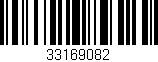 Código de barras (EAN, GTIN, SKU, ISBN): '33169082'