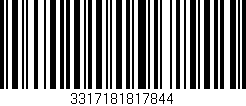 Código de barras (EAN, GTIN, SKU, ISBN): '3317181817844'