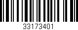 Código de barras (EAN, GTIN, SKU, ISBN): '33173401'