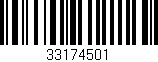 Código de barras (EAN, GTIN, SKU, ISBN): '33174501'