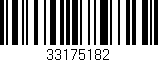 Código de barras (EAN, GTIN, SKU, ISBN): '33175182'