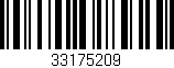 Código de barras (EAN, GTIN, SKU, ISBN): '33175209'