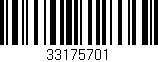 Código de barras (EAN, GTIN, SKU, ISBN): '33175701'