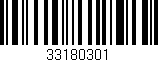 Código de barras (EAN, GTIN, SKU, ISBN): '33180301'