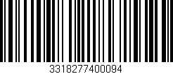 Código de barras (EAN, GTIN, SKU, ISBN): '3318277400094'