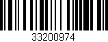 Código de barras (EAN, GTIN, SKU, ISBN): '33200974'