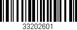 Código de barras (EAN, GTIN, SKU, ISBN): '33202601'