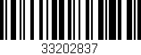 Código de barras (EAN, GTIN, SKU, ISBN): '33202837'