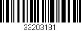 Código de barras (EAN, GTIN, SKU, ISBN): '33203181'