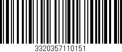 Código de barras (EAN, GTIN, SKU, ISBN): '3320357110151'