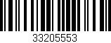 Código de barras (EAN, GTIN, SKU, ISBN): '33205553'
