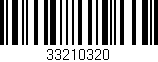 Código de barras (EAN, GTIN, SKU, ISBN): '33210320'