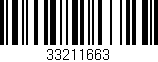 Código de barras (EAN, GTIN, SKU, ISBN): '33211663'