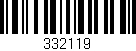 Código de barras (EAN, GTIN, SKU, ISBN): '332119'