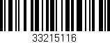 Código de barras (EAN, GTIN, SKU, ISBN): '33215116'