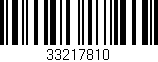 Código de barras (EAN, GTIN, SKU, ISBN): '33217810'