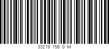 Código de barras (EAN, GTIN, SKU, ISBN): '33219_156_0_M'