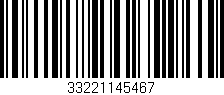Código de barras (EAN, GTIN, SKU, ISBN): '33221145467'