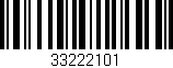 Código de barras (EAN, GTIN, SKU, ISBN): '33222101'