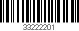 Código de barras (EAN, GTIN, SKU, ISBN): '33222201'