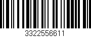 Código de barras (EAN, GTIN, SKU, ISBN): '3322556611'