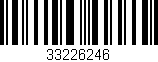 Código de barras (EAN, GTIN, SKU, ISBN): '33226246'