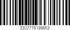 Código de barras (EAN, GTIN, SKU, ISBN): '3322779199653'
