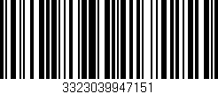 Código de barras (EAN, GTIN, SKU, ISBN): '3323039947151'