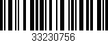 Código de barras (EAN, GTIN, SKU, ISBN): '33230756'