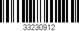 Código de barras (EAN, GTIN, SKU, ISBN): '33230912'