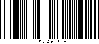 Código de barras (EAN, GTIN, SKU, ISBN): '3323234pbp2195'
