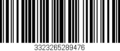 Código de barras (EAN, GTIN, SKU, ISBN): '3323265289476'