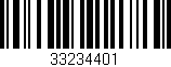 Código de barras (EAN, GTIN, SKU, ISBN): '33234401'
