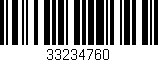 Código de barras (EAN, GTIN, SKU, ISBN): '33234760'