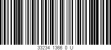 Código de barras (EAN, GTIN, SKU, ISBN): '33234_1366_0_U'