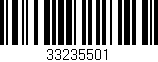 Código de barras (EAN, GTIN, SKU, ISBN): '33235501'