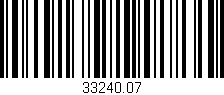 Código de barras (EAN, GTIN, SKU, ISBN): '33240.07'