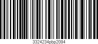 Código de barras (EAN, GTIN, SKU, ISBN): '3324234pbp2094'