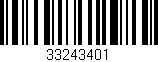 Código de barras (EAN, GTIN, SKU, ISBN): '33243401'