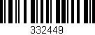 Código de barras (EAN, GTIN, SKU, ISBN): '332449'