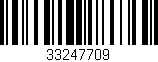 Código de barras (EAN, GTIN, SKU, ISBN): '33247709'