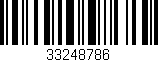 Código de barras (EAN, GTIN, SKU, ISBN): '33248786'