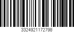 Código de barras (EAN, GTIN, SKU, ISBN): '3324921172798'