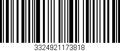 Código de barras (EAN, GTIN, SKU, ISBN): '3324921173818'