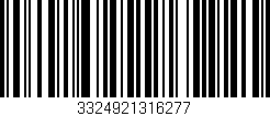 Código de barras (EAN, GTIN, SKU, ISBN): '3324921316277'