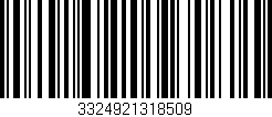 Código de barras (EAN, GTIN, SKU, ISBN): '3324921318509'
