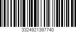 Código de barras (EAN, GTIN, SKU, ISBN): '3324921397740'