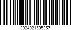 Código de barras (EAN, GTIN, SKU, ISBN): '3324921535357'