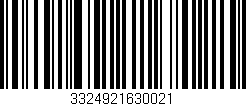 Código de barras (EAN, GTIN, SKU, ISBN): '3324921630021'