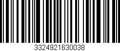 Código de barras (EAN, GTIN, SKU, ISBN): '3324921630038'
